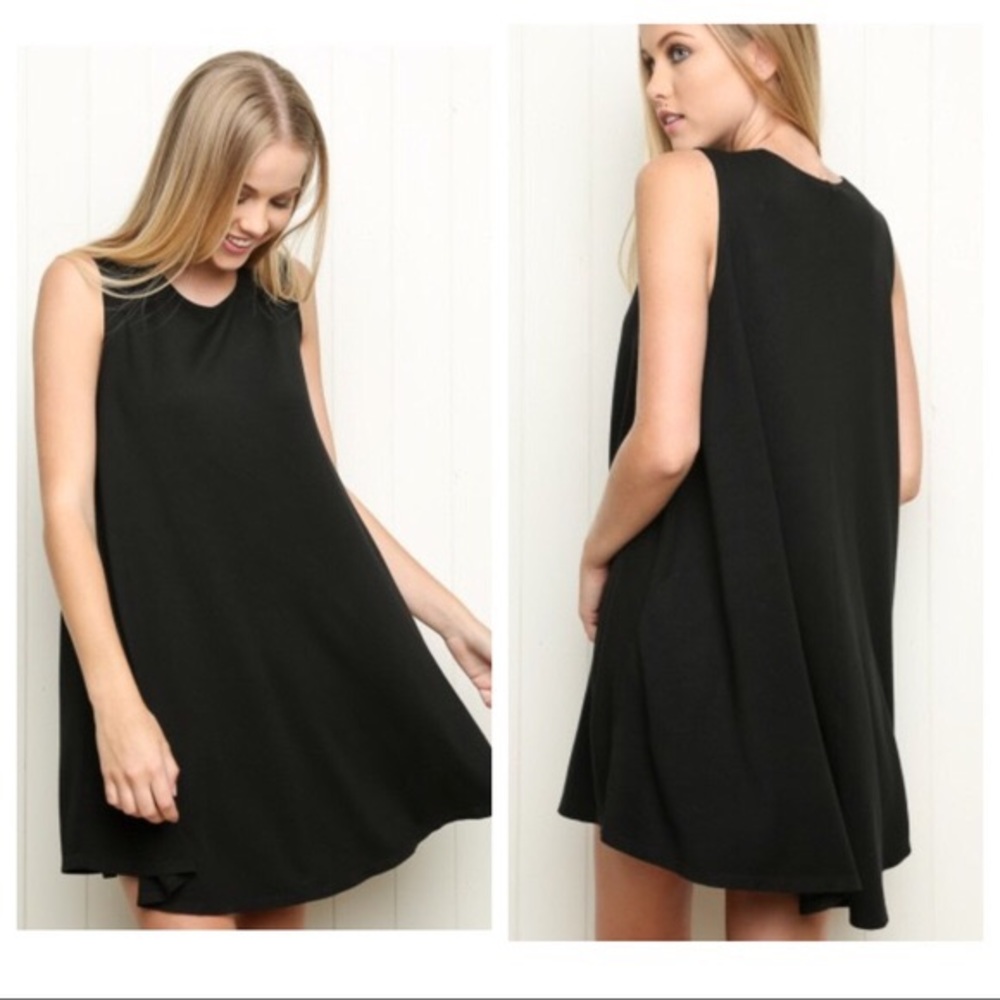 Brandy Melville Black Tank Top Dress Black